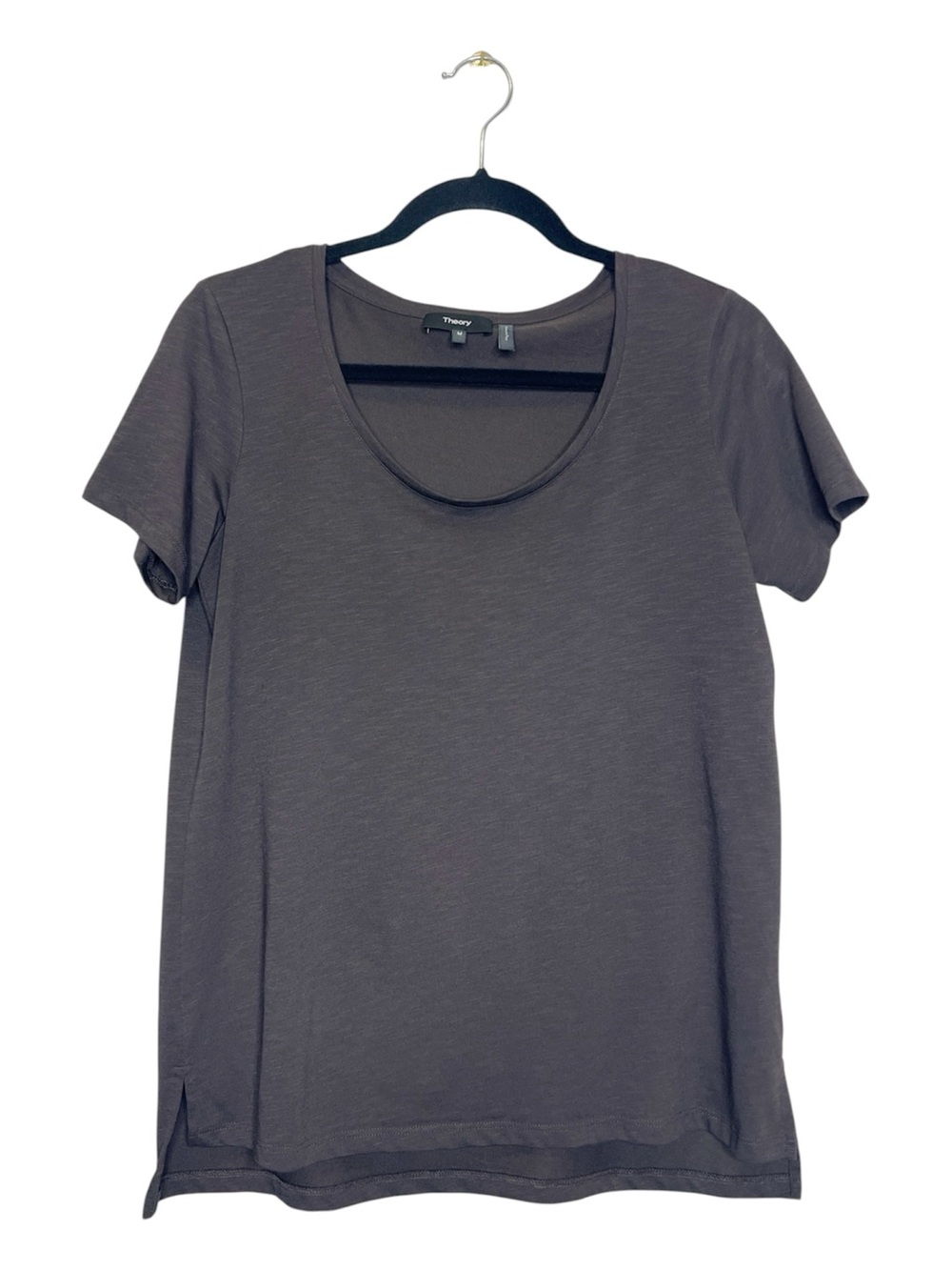 THEORY Classic Gray Casual Tee size Medium